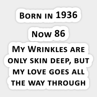 Born in 1936 Sticker